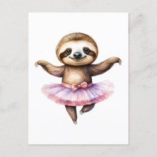 Cartão Postal De Festividades Balé de dançarina de esferina branca
