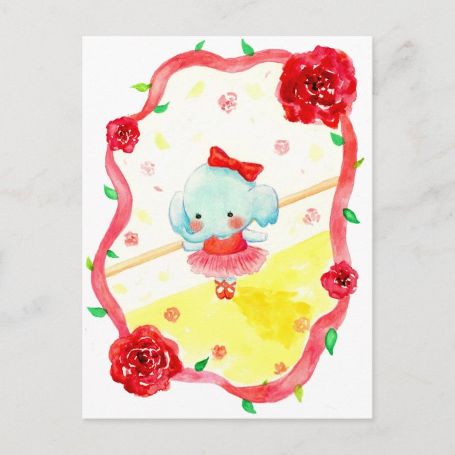 Cartão Postal De Festividades ballet (Frente)