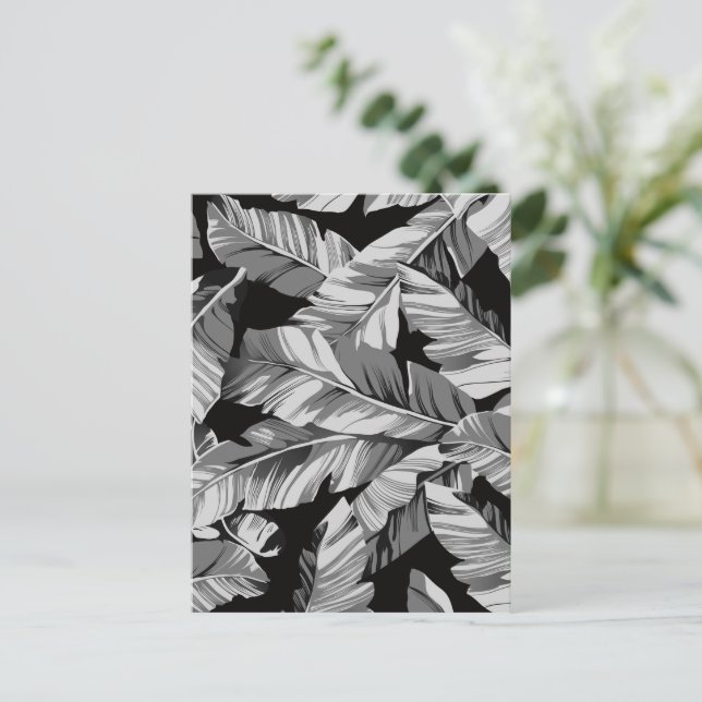 Cartão Postal De Festividades Banana Folha 3 (Em pé/Frente)