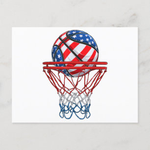 Cartão Postal De Festividades Bandeira Americana Patriótica 4 de julho