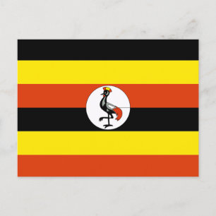 Cartão Postal De Festividades Bandeira do Uganda