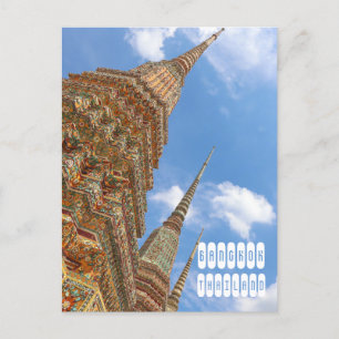 Cartão Postal De Festividades Bangkok na Tailândia