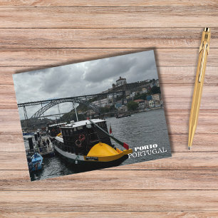 Cartão Postal De Festividades Barco Bonito Porto Portugal Fotografia,Viagem