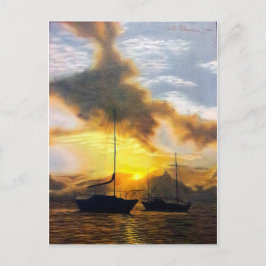 Cartão Postal De Festividades Barragens Sunset - Tudo bem mover as coisas