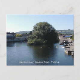 Cartão Postal De Festividades Barrow River perto da cidade de Carlow, Leinster I