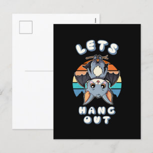 Cartão Postal De Festividades Bat Bonito Travando e Retrospectivo Sunset Vamos
