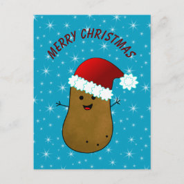 Cartão Postal De Festividades Batata Feliz Natal