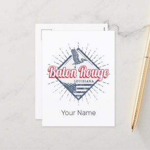 Cartão Postal De Festividades Baton Rouge City Louisiana EUA