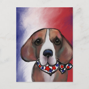 CARTÃO POSTAL DE FESTIVIDADES BEAGLE