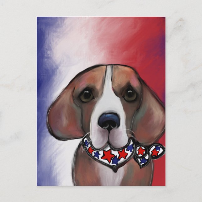 CARTÃO POSTAL DE FESTIVIDADES  BEAGLE   (Frente)