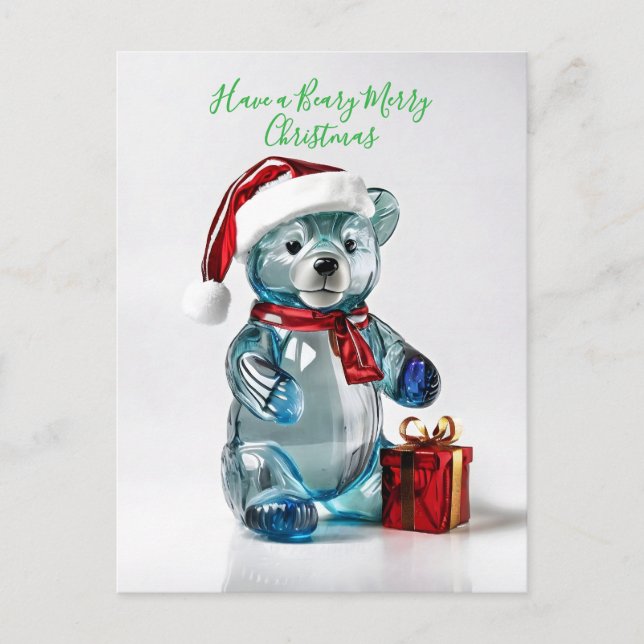 Cartão Postal De Festividades Beary Felry Christmas (Frente)