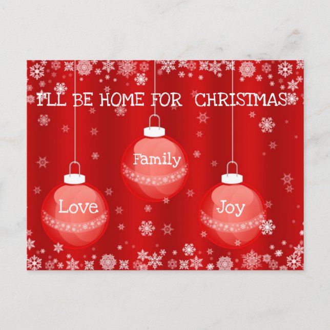 Cartão Postal De Festividades Beautiful Expressions Holiday Postcard (Frente)