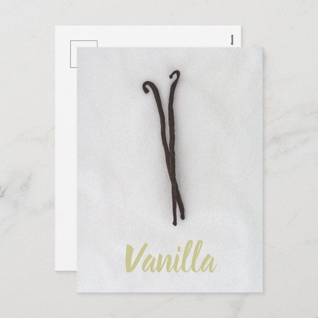 Cartão Postal De Festividades Beba de baunilha com açúcar (Frente/Verso)