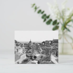Cartão Postal De Festividades Bela vista de Dubrovnik, Croácia