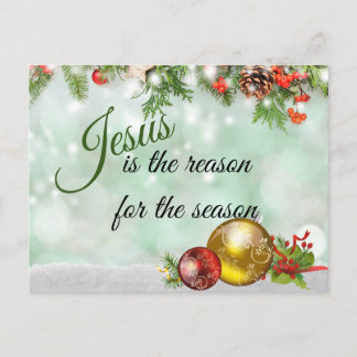 Cartão Postal De Festividades Belo Jesus É A Razão Da Época