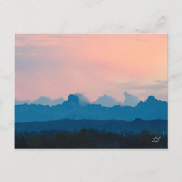 Cartão Postal De Festividades Belo nascer da Arizona