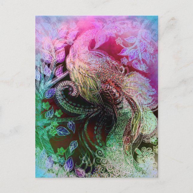 Cartão Postal De Festividades Belo Pavão (Frente)