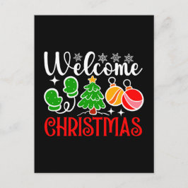 Cartão Postal De Festividades Bem-vindo Natal