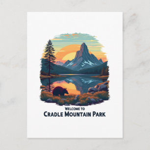 Cartão Postal De Festividades Bem-vindos à Nacional Australiana da Montanha Crad