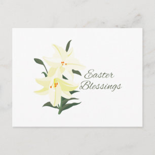 Cartão Postal De Festividades Bênçãos de páscoa