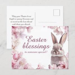 Cartão Postal De Festividades Bênçãos de Páscoa personalizáveis