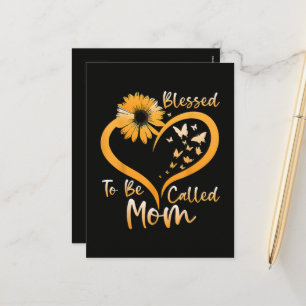 Cartão Postal De Festividades Bendita por ser chamada de Mãe