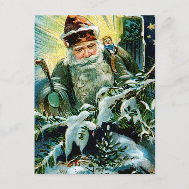 Cartão Postal De Festividades Best Christmas Wishes (Frente)