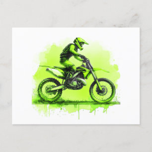 Cartão Postal De Festividades Bifurcação de água verde