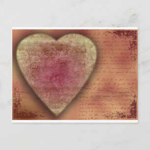 Cartão Postal De Festividades Big Wedding (or Valentine) Heart
