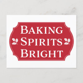 Cartão Postal De Festividades Biscoito Brilhante De Beking Spirits