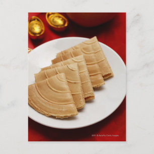 Cartão Postal De Festividades Biscoitos chineses do ano novo