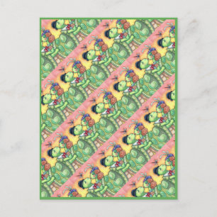 CARTÃO POSTAL DE FESTIVIDADES BISSING TURTLE SWEETHEARTHEARS, NAMORADOS DE TARP
