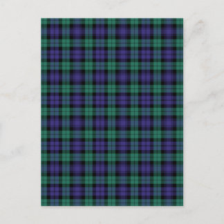 Cartão Postal De Festividades Black Watch Scottish Tartan