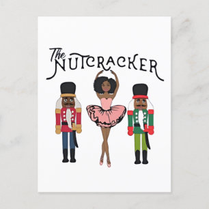 Cartão Postal De Festividades Boca Raton Black Nutcracker Engraçado Natal