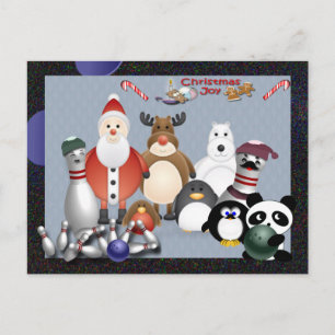 Cartão Postal De Festividades Boliche Natal