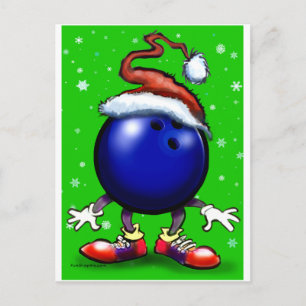 Cartão Postal De Festividades Boliche Natal