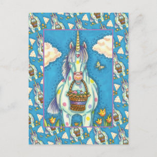 CARTÃO POSTAL DE FESTIVIDADES BOLINHAS UNICORN E LESTE OVINO BASKET, FANTASIA