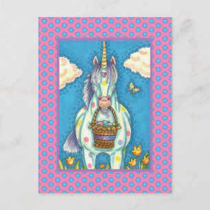 CARTÃO POSTAL DE FESTIVIDADES BOLINHAS UNICORN E LESTE OVINO BASKET, FANTASIA