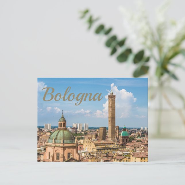 Cartão Postal De Festividades Bolonha Emilia-Romagna Itália Panorama Souvenir (Em pé/Frente)
