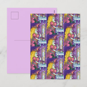 CARTÃO POSTAL DE FESTIVIDADES BOLSA DE BRINCADEIRA, PERFUME E POLONÊS DE NAIL, B