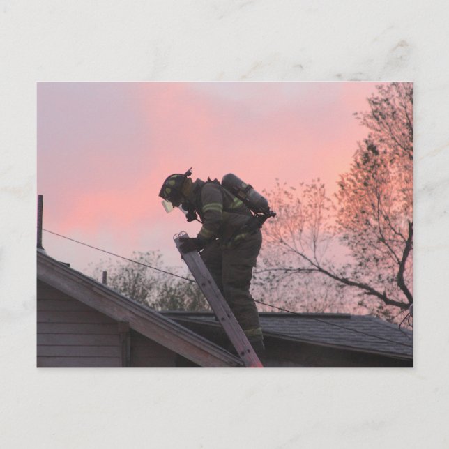 Cartão Postal De Festividades Bombeiro (Frente)