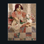 Cartão Postal De Festividades Boneca Snowman 2390 no Quilt Christmas<br><div class="desc">Apresentando a fotografia original de Ruth Garrison.</div>