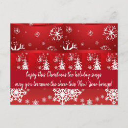 Cartão Postal De Festividades Bonitas Expressões - Cartão-postal de Férias