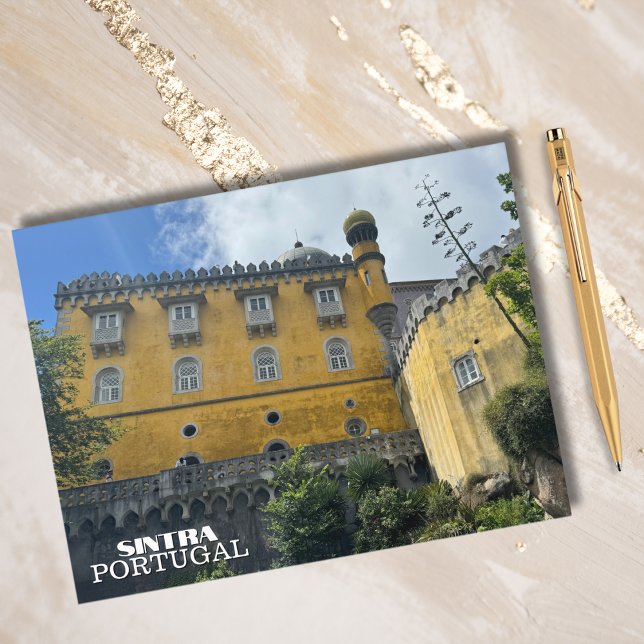 Cartão Postal De Festividades Bonito Castelo Sintra Portugal Fotografia, Viagem (Criador carregado)