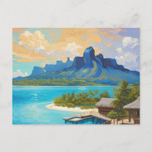 Cartão Postal De Festividades Bora Ilha Bora Polinésia Francesa
