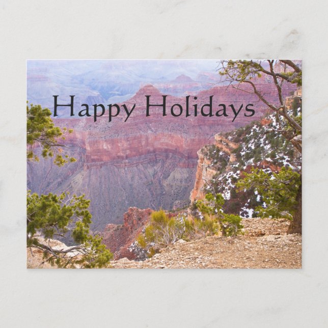 Cartão Postal De Festividades Borda Sul do Grand Canyon (Frente)