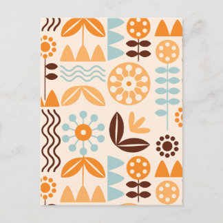 Cartão Postal De Festividades Botânica minimalista