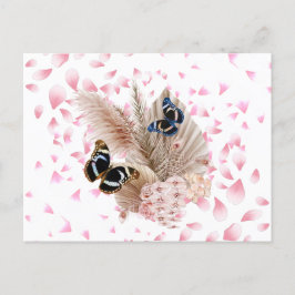 Cartão Postal De Festividades Bouquet floral blooming garden