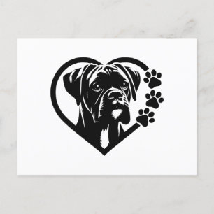 Cartão Postal De Festividades Boxer