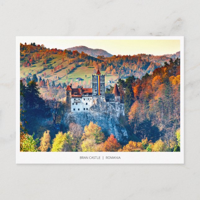 Cartão Postal De Festividades Bran Castle, Transylvania (Frente)